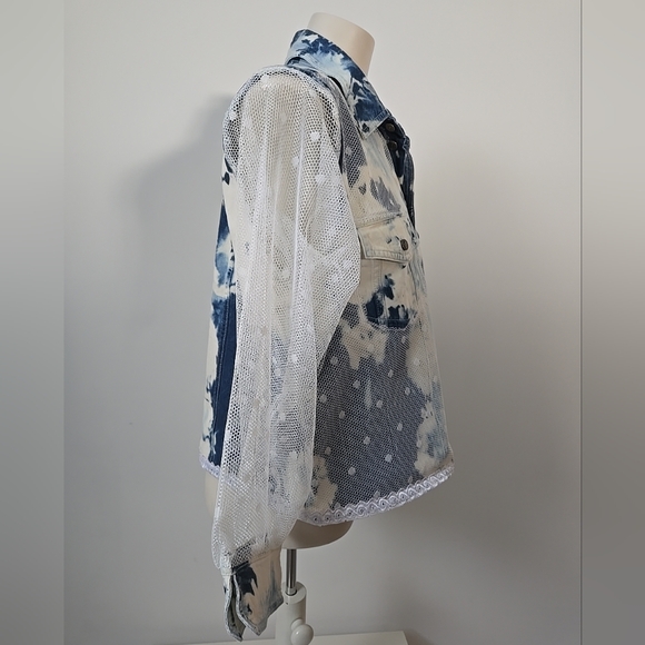 Refashioned Denim & Tulle Jacket (M/L) - Picture 6 of 16